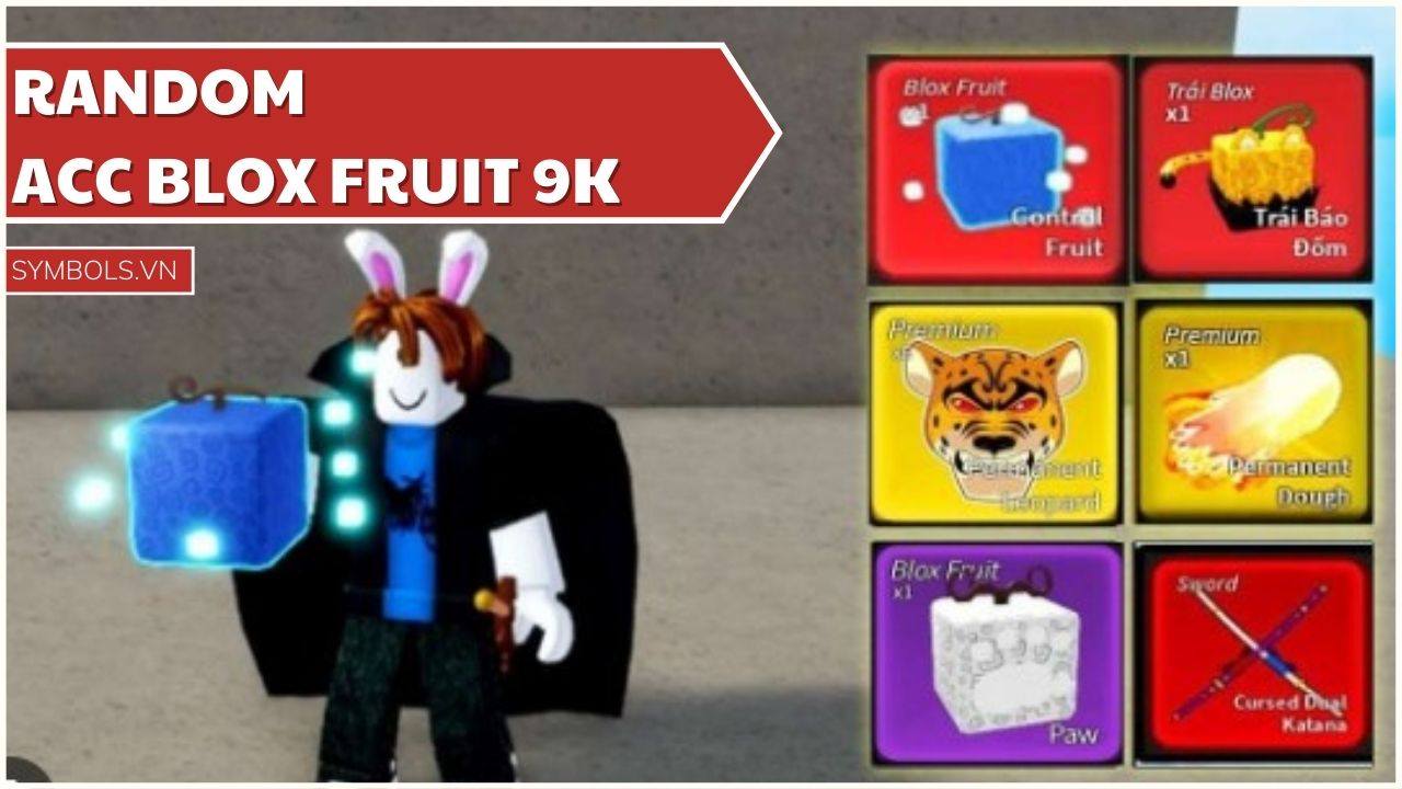 Random ACC Blox Fruit 9k