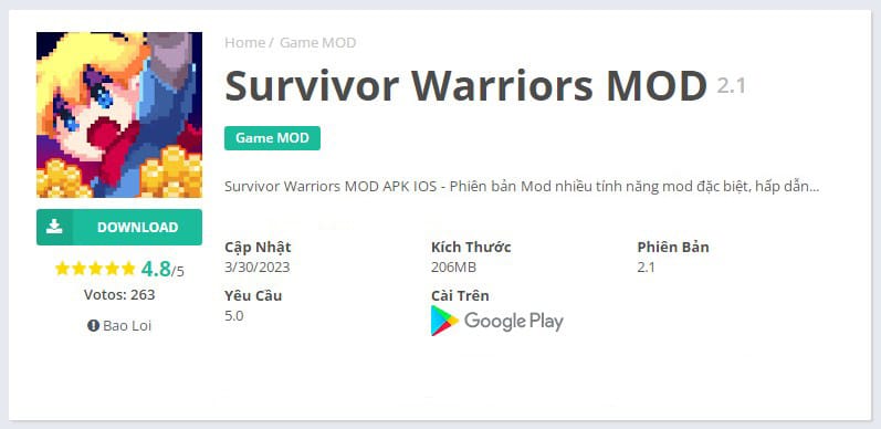 Survivor Warriors MOD - APK v2.1