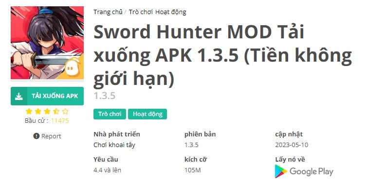 Sword Hunter MOD tải xuống APK 1.3.5