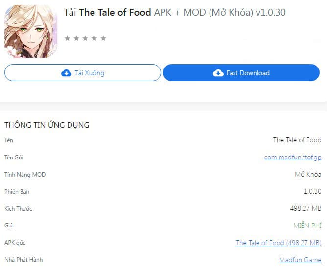The Tale of Food APK + MOD v1.0.30