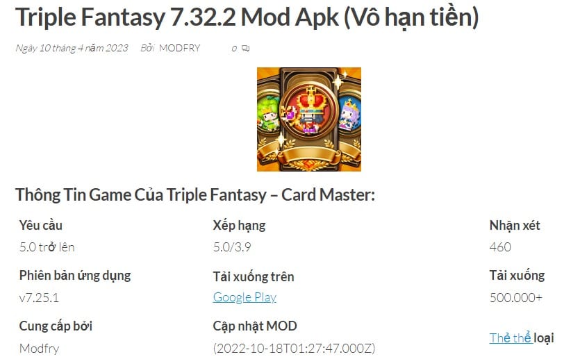 Triple Fantasy 7.32.2 MOD APK