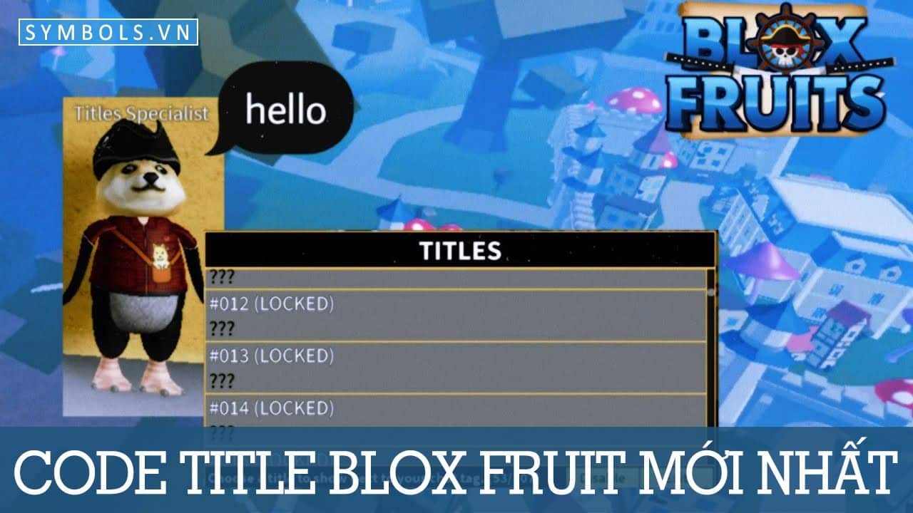 Code Title Blox Fruit