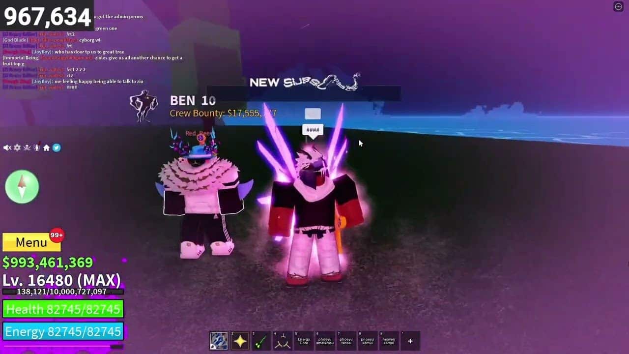 Hình ACC Tộc V4 Blox Fruits Roblox