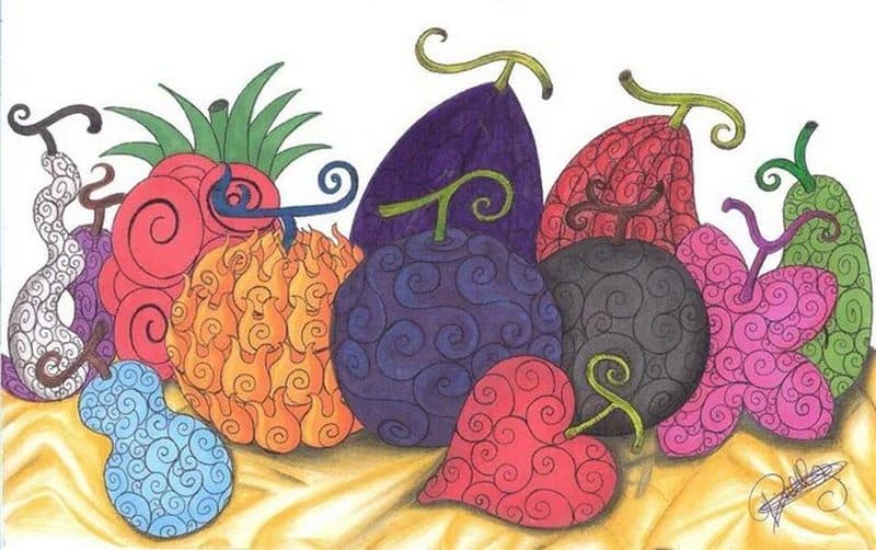 Hình vẽ tất cả Devil Fruit trong Blox Fruit đẹp