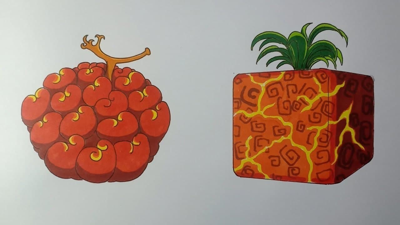 Vẽ Devil Fruit trong Blox Fruit cute mới nhất