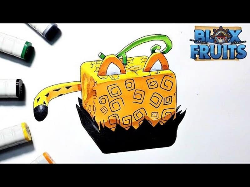 Vẽ Devil Fruit trong Blox Fruits cute