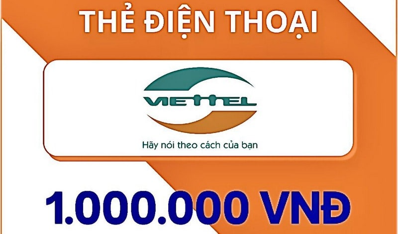 Ảnh card Viettel 1.000.000 VNĐ mới nhất