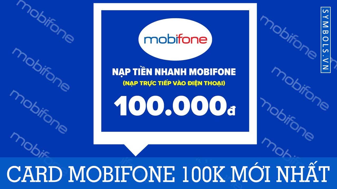 Card Mobifone 100K