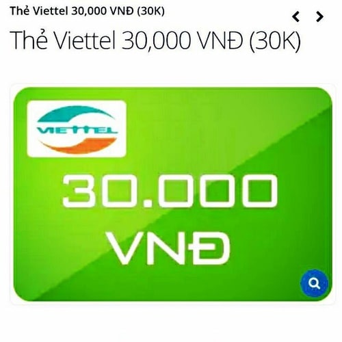 Hình Ảnh Thẻ Viettel 30K