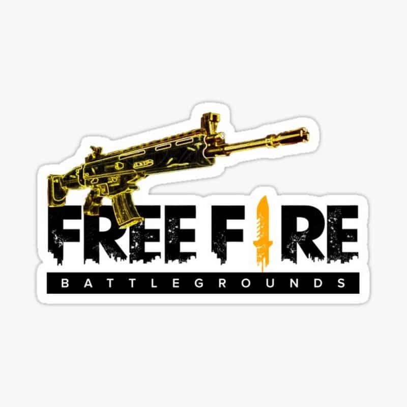Hình ghép sticker Free Fire logo