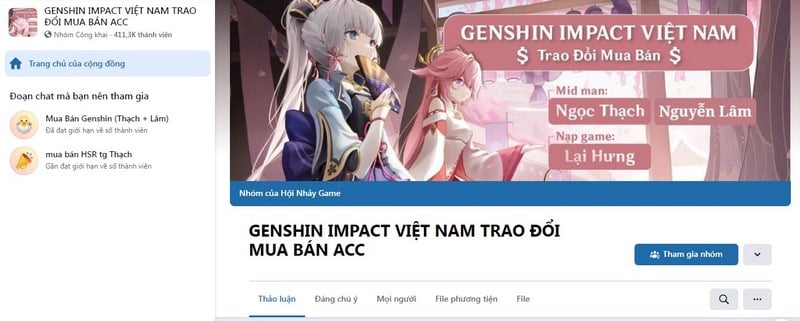 Trade ACC Genshin