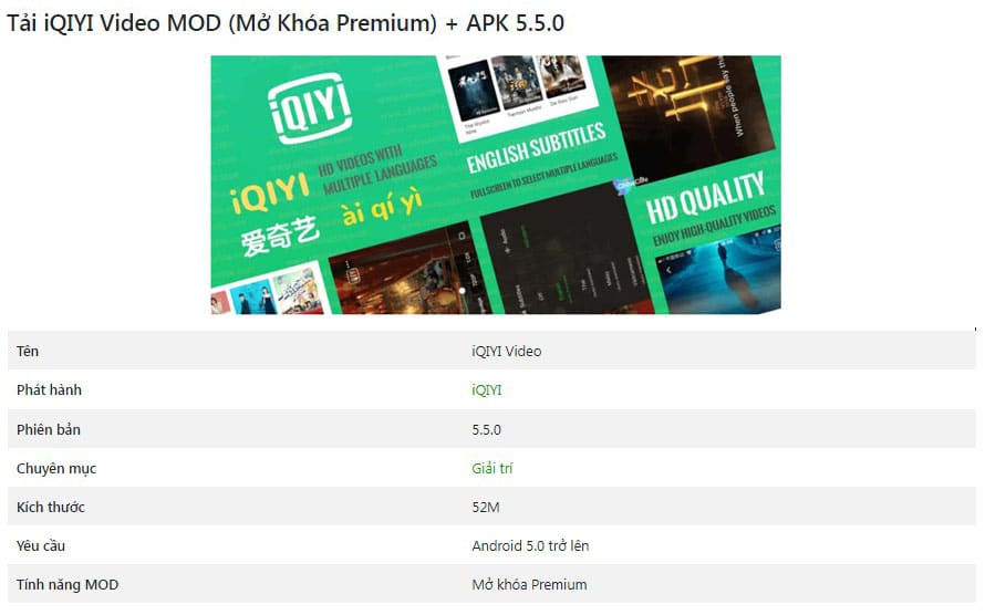 iQIYI Video MOD + APK 5.5.0