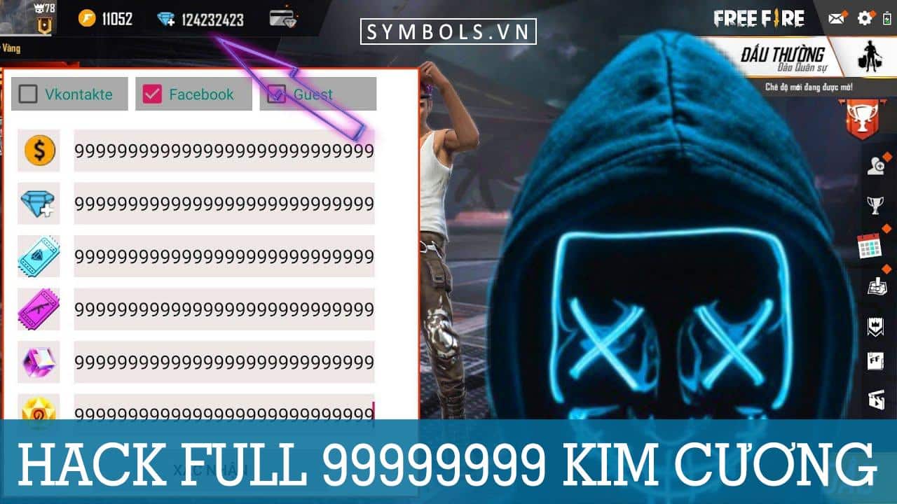 Hack Full 99999999 Kim Cương