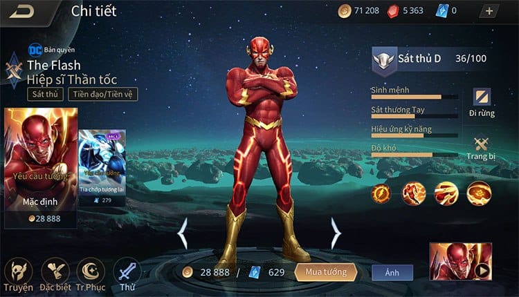 Ảnh skin Liên Quân DC The Flash