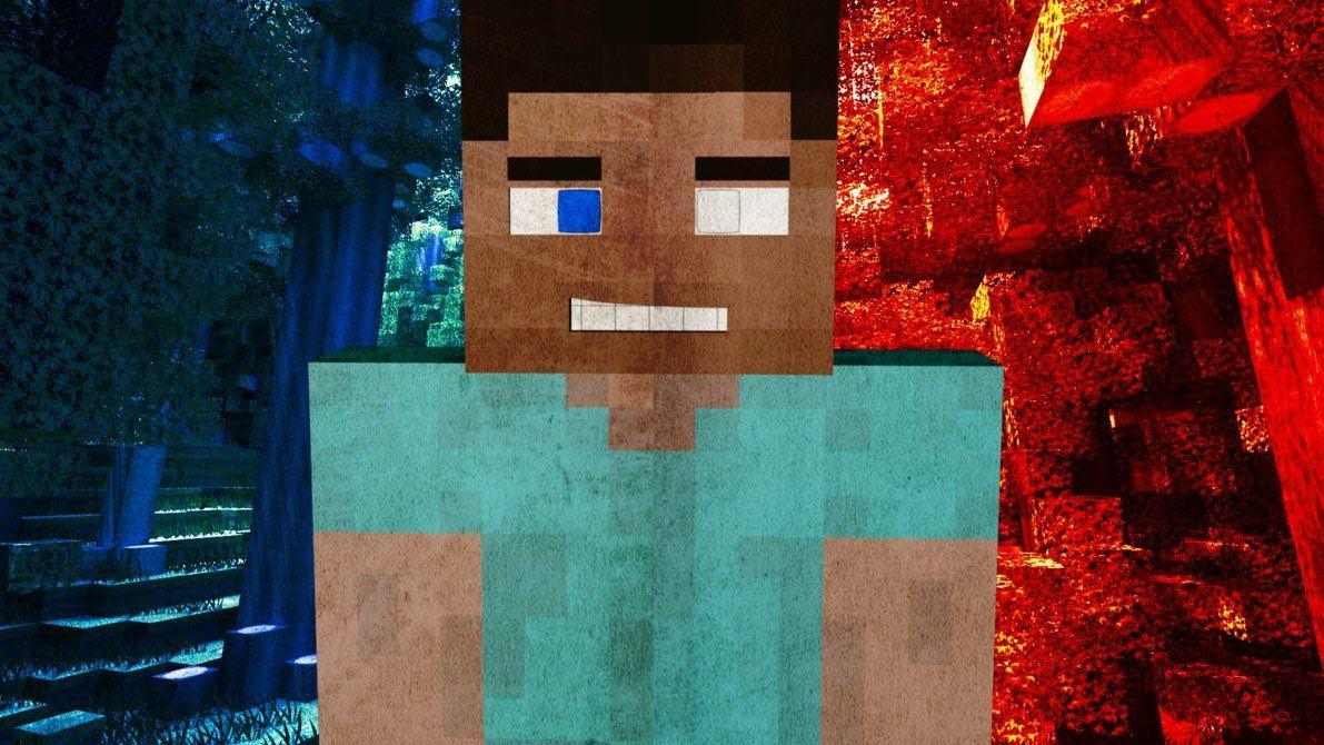 Hình Herobrine Minecraft 4K