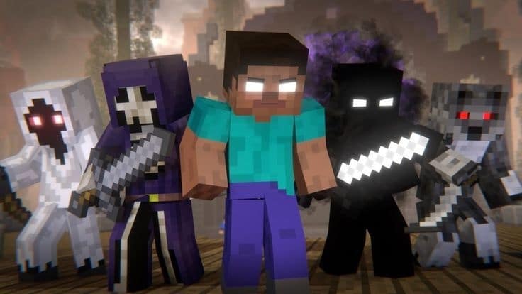 Hình của Herobrine game Minecraft