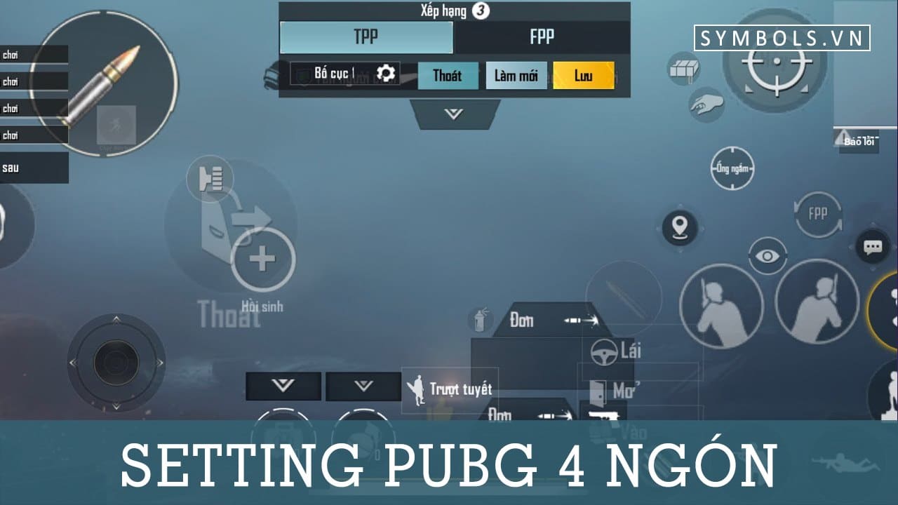 Setting PUBG 4 Ngón