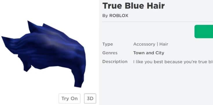 True Blue Hair