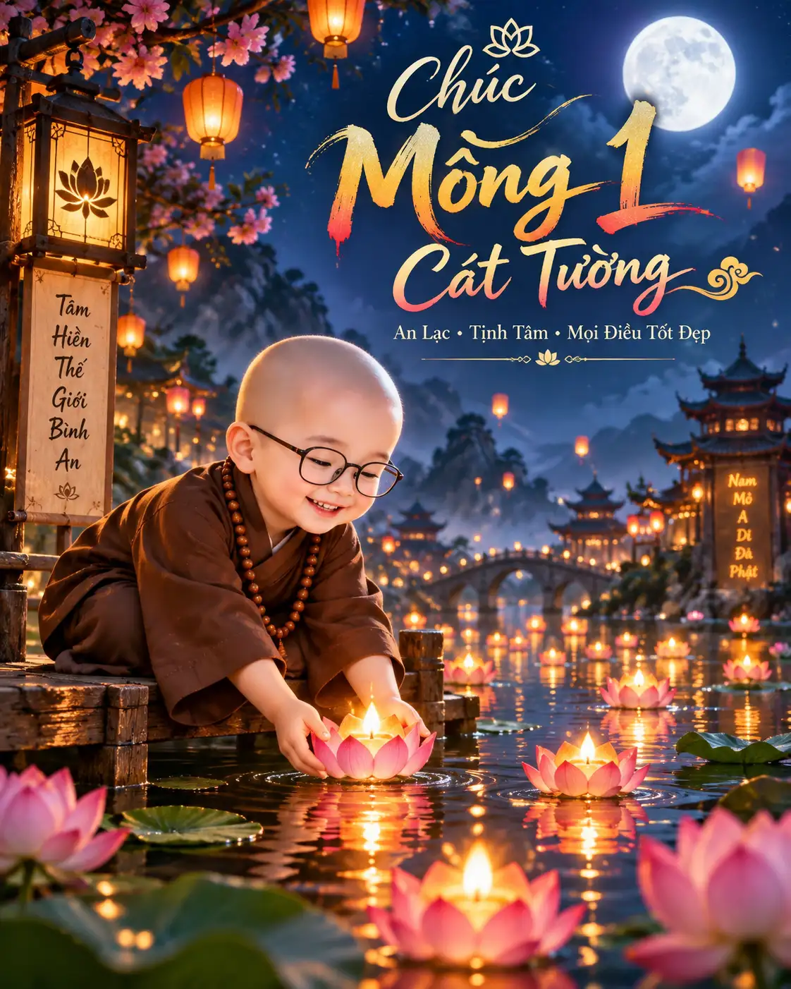 Ảnh mùng 1 may mắn cát tường