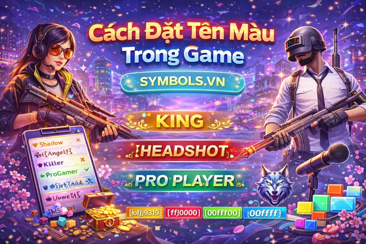 Cách Đặt Tên Màu Trong Game