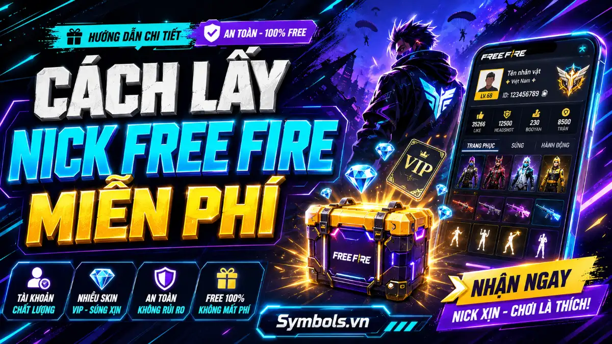 Cách Lấy Nick Free Fire