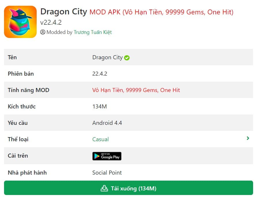 Dragon City MOD APK v22.4.2