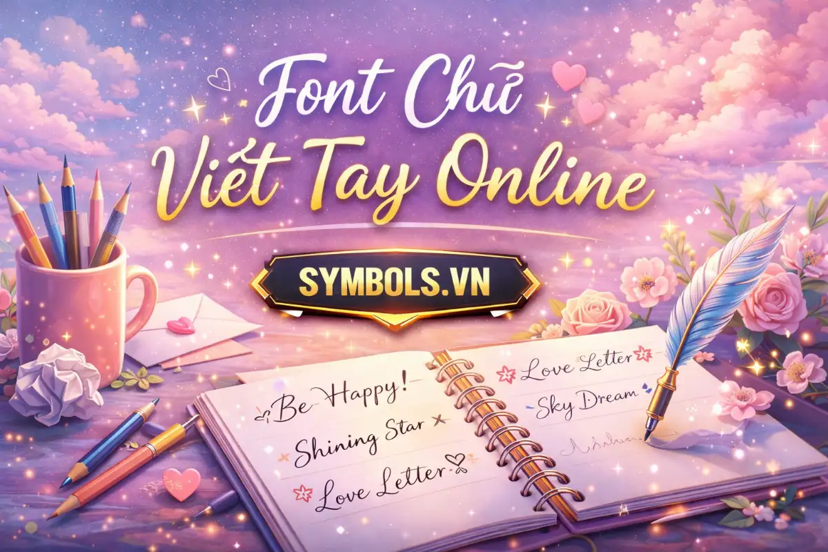 Font Chữ Viết Tay