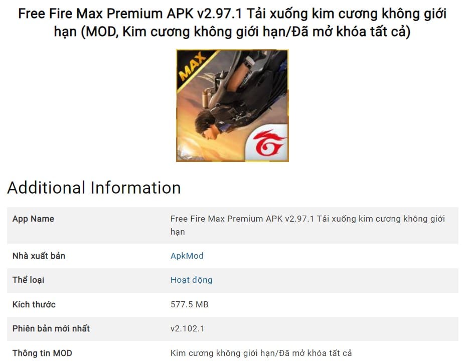 Free Fire Max Premium APK v2.97.1