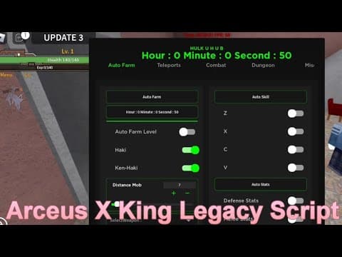 Hack King Legacy Arceus X