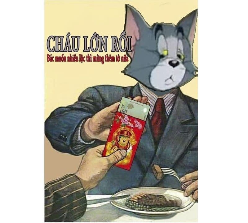 Hình ảnh meme Tom and Jerry hài hước