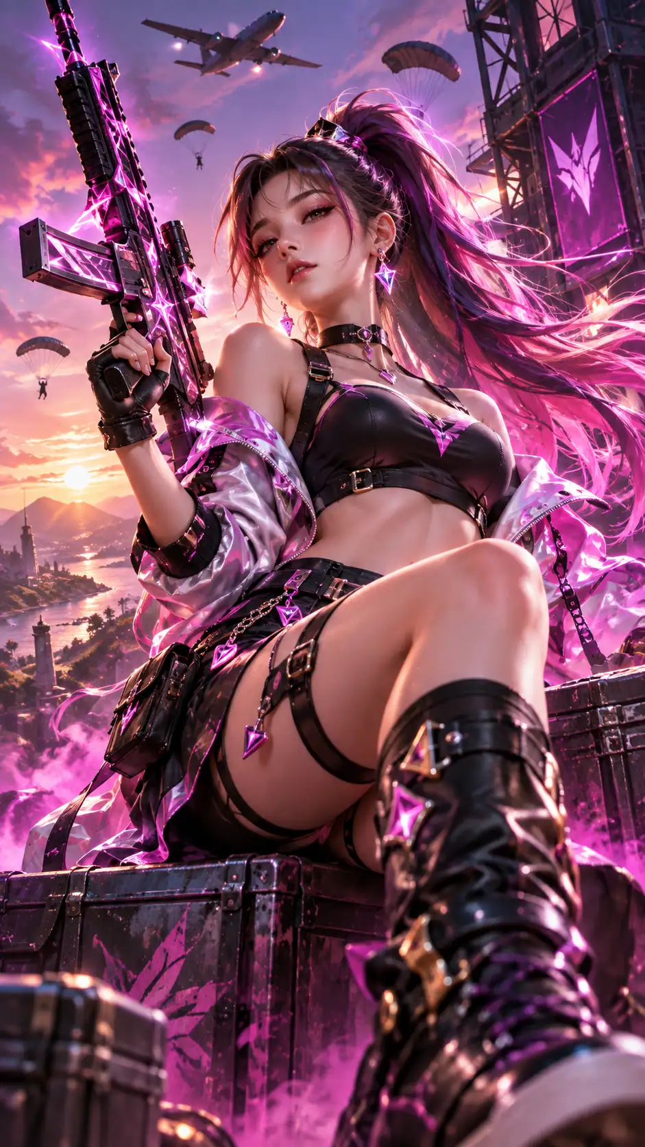 Hình ảnh nhân vật Free Fire ngầu nữ