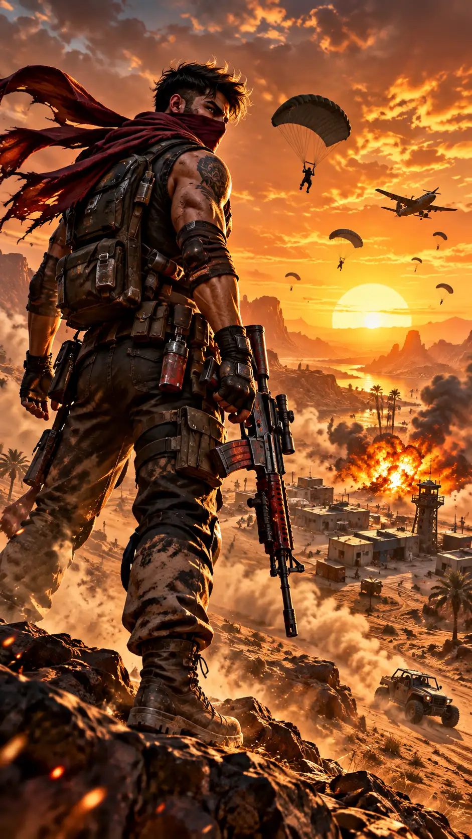 Hình nền Free Fire ngầu nam 4K