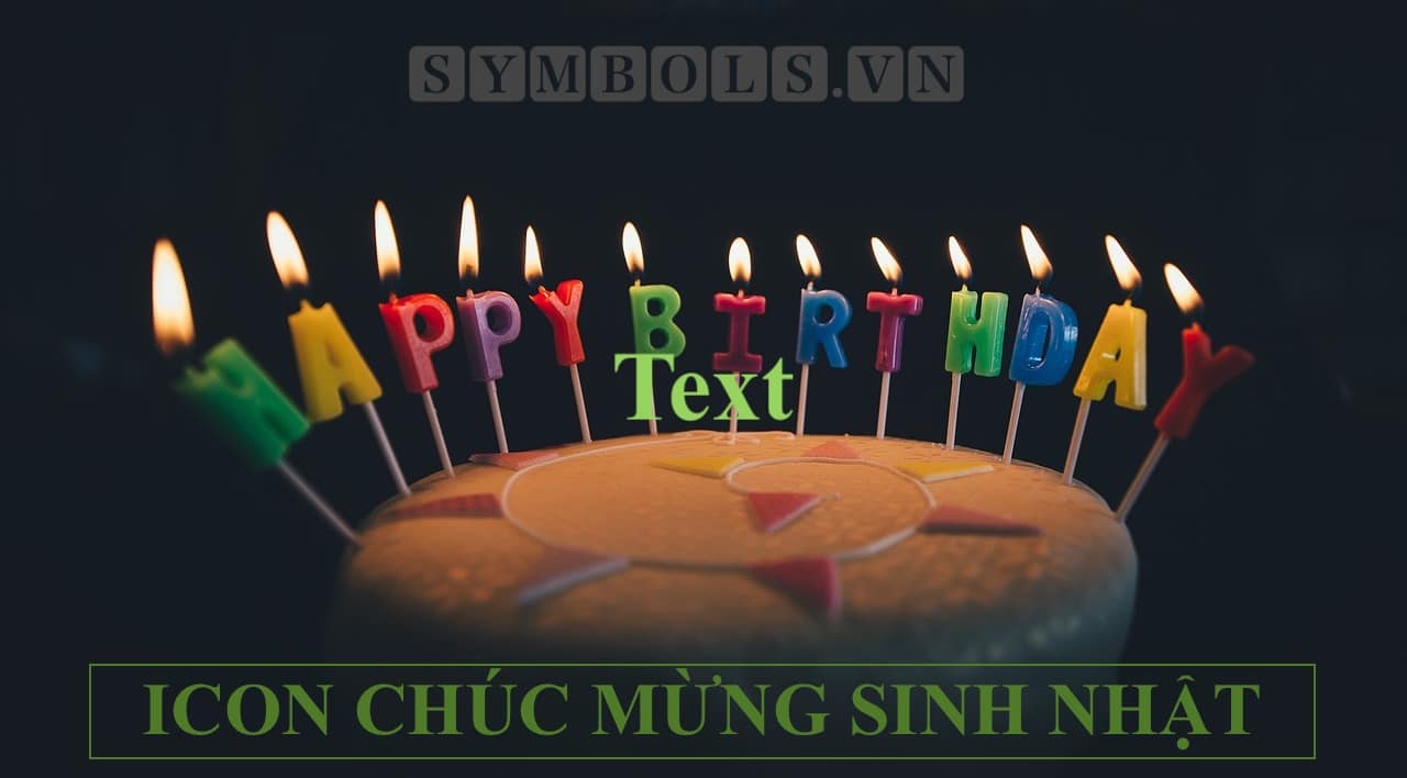 Icon Bánh Sinh Nhật, Emoji Chúc Mừng Sinh Nhật Cute