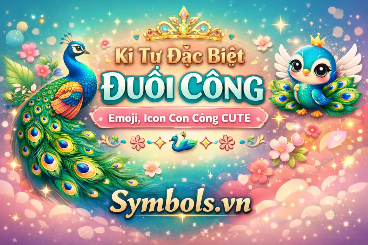 Kí Tự Đặc Biệt Đuôi Công