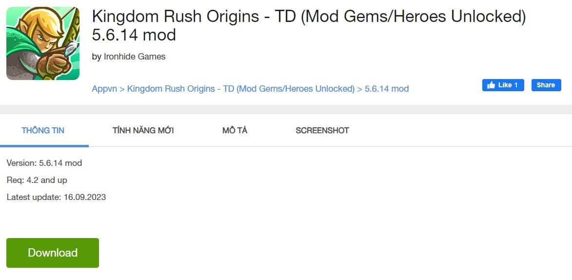 Kingdom Rush Origins - TD Mod Gem 5.6.14