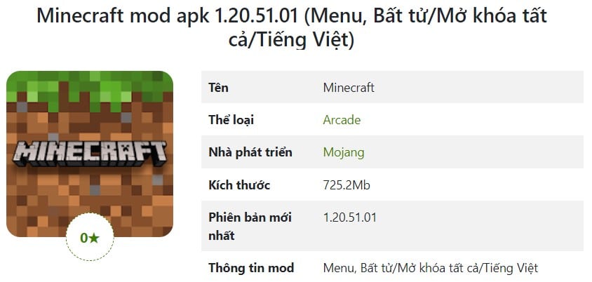 Minecraft mod apk 1.20.51.01