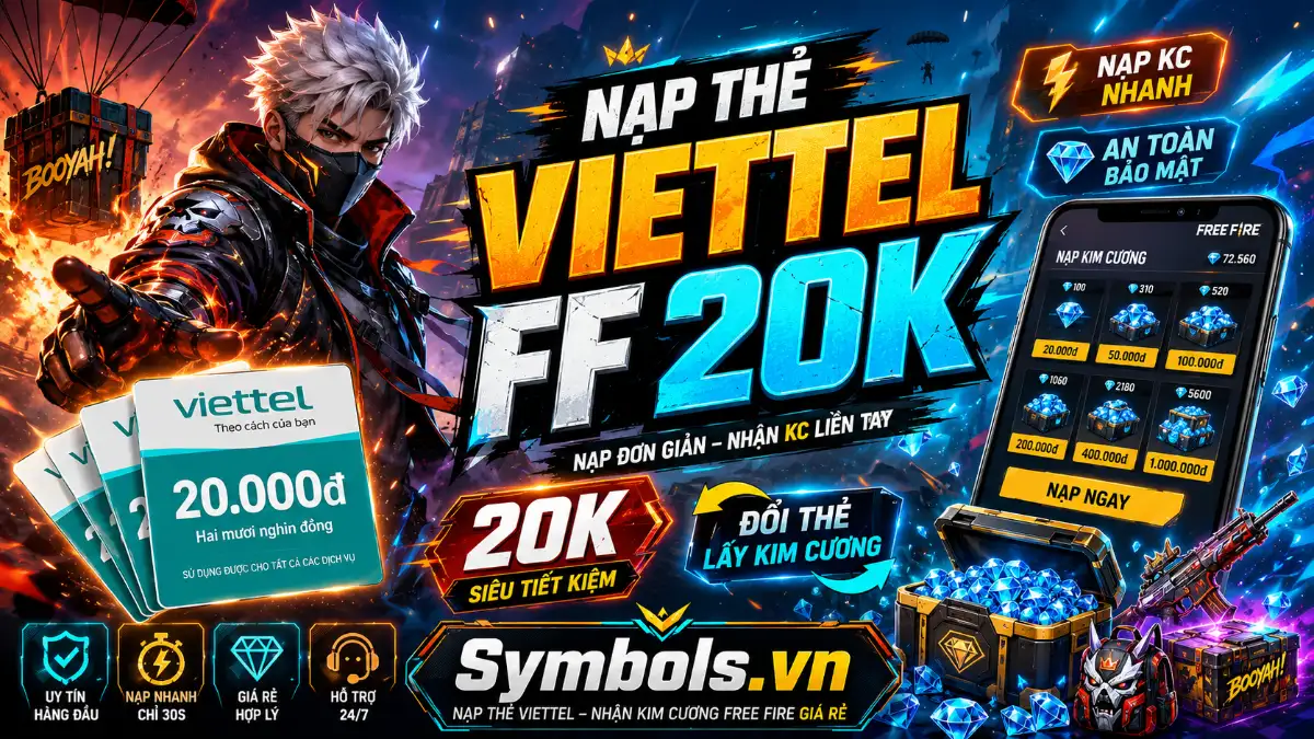 Nạp Thẻ Viettel FF 20k
