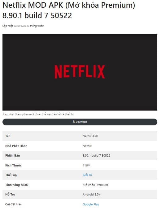 Netflix MOD APK 8.90.1