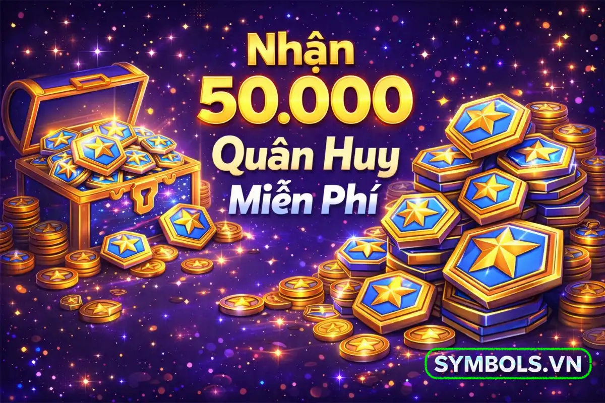 Nhận 50.000 Quân Huy Miễn Phí