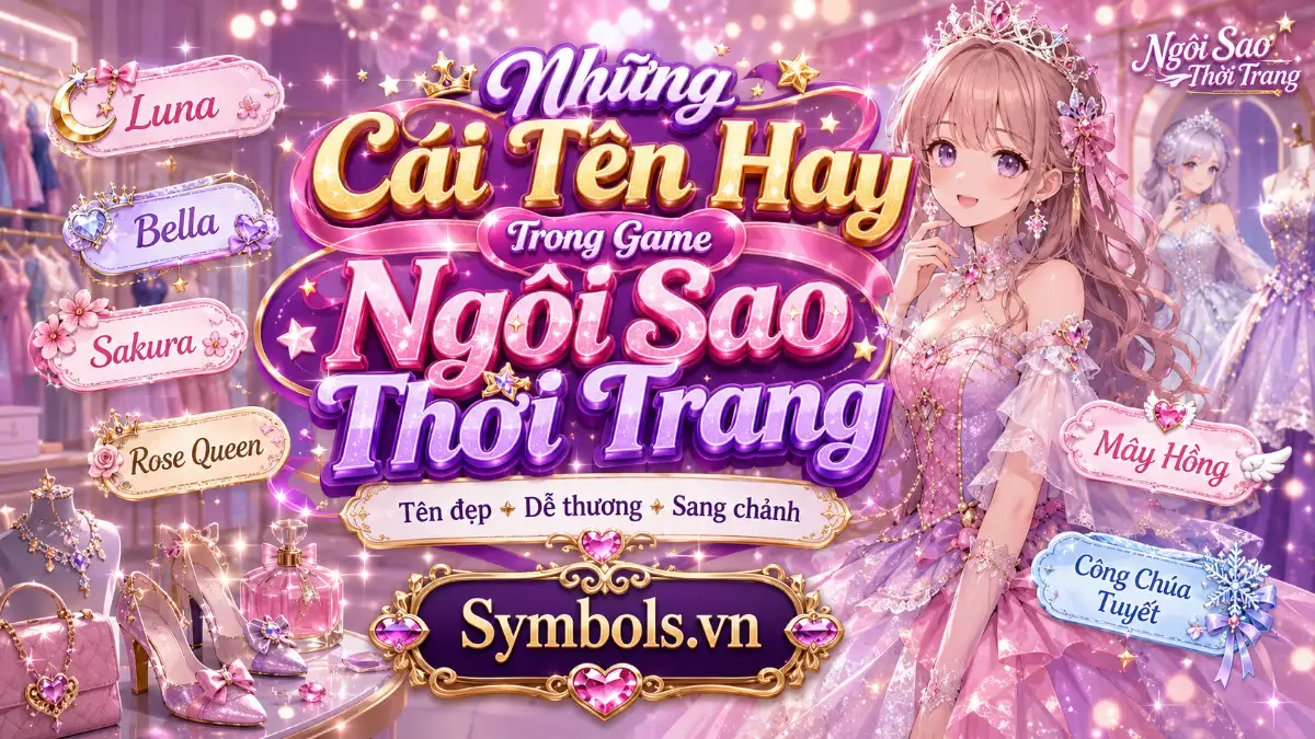 Những Cái Tên Hay Trong Game Ngôi Sao Thời Trang