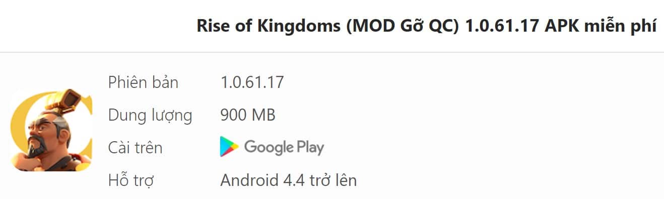 Rise of Kingdoms MOD APK 1.0.61.17