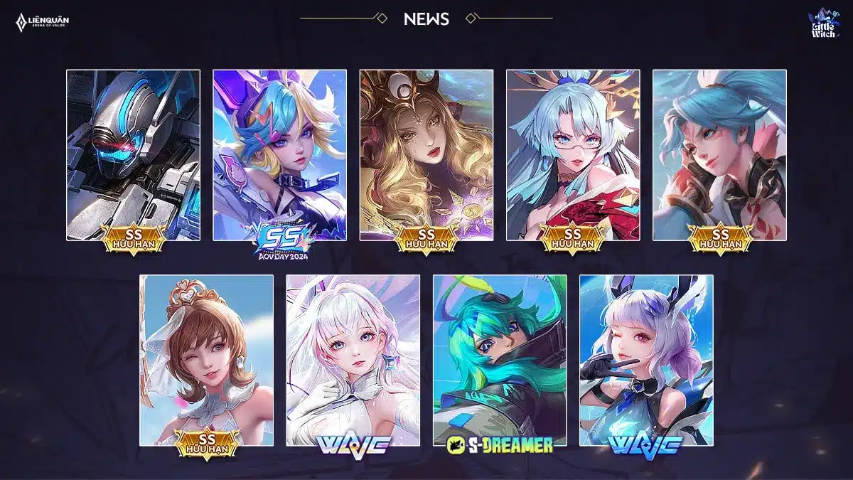 Skin SSS Liên Quân mới