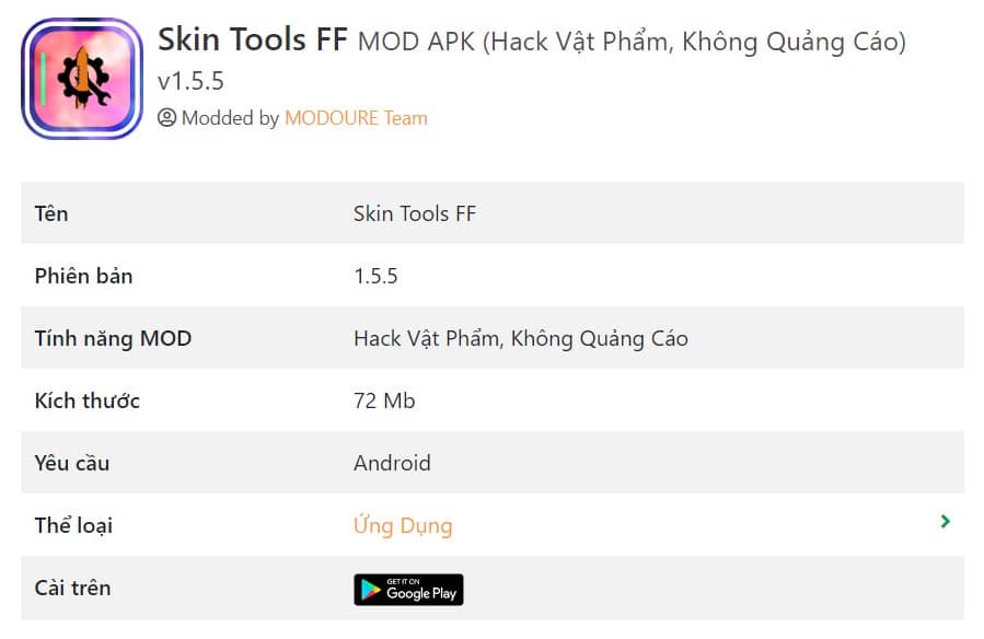 Skin Tools FF MOD APK v1.5.5