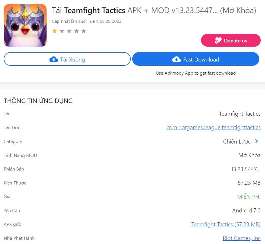 Teamfight Tactics MOD v13.23.5447