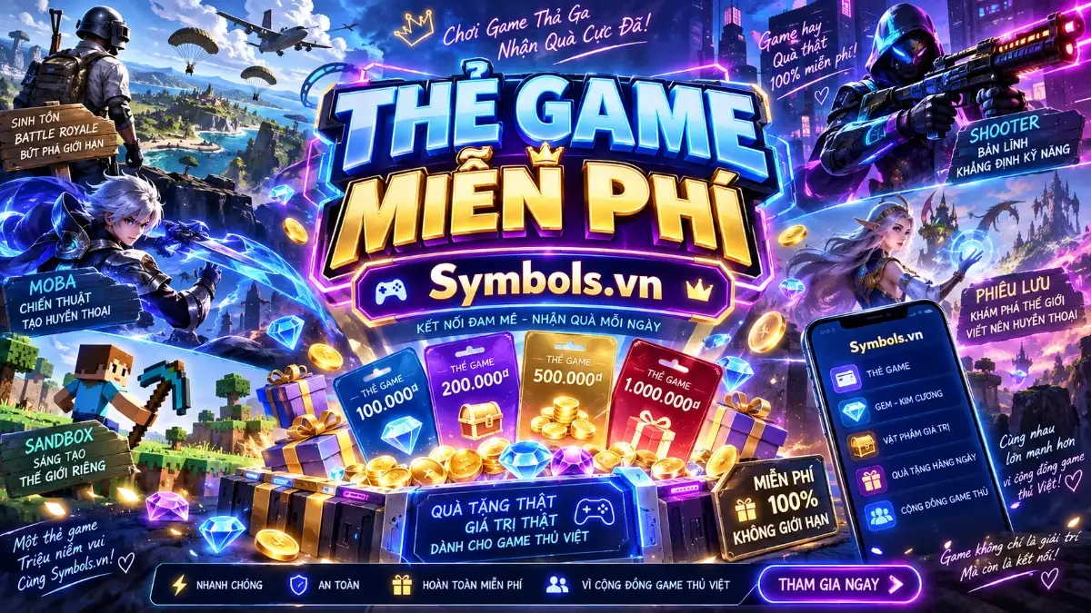 Thẻ Game Miễn Phí