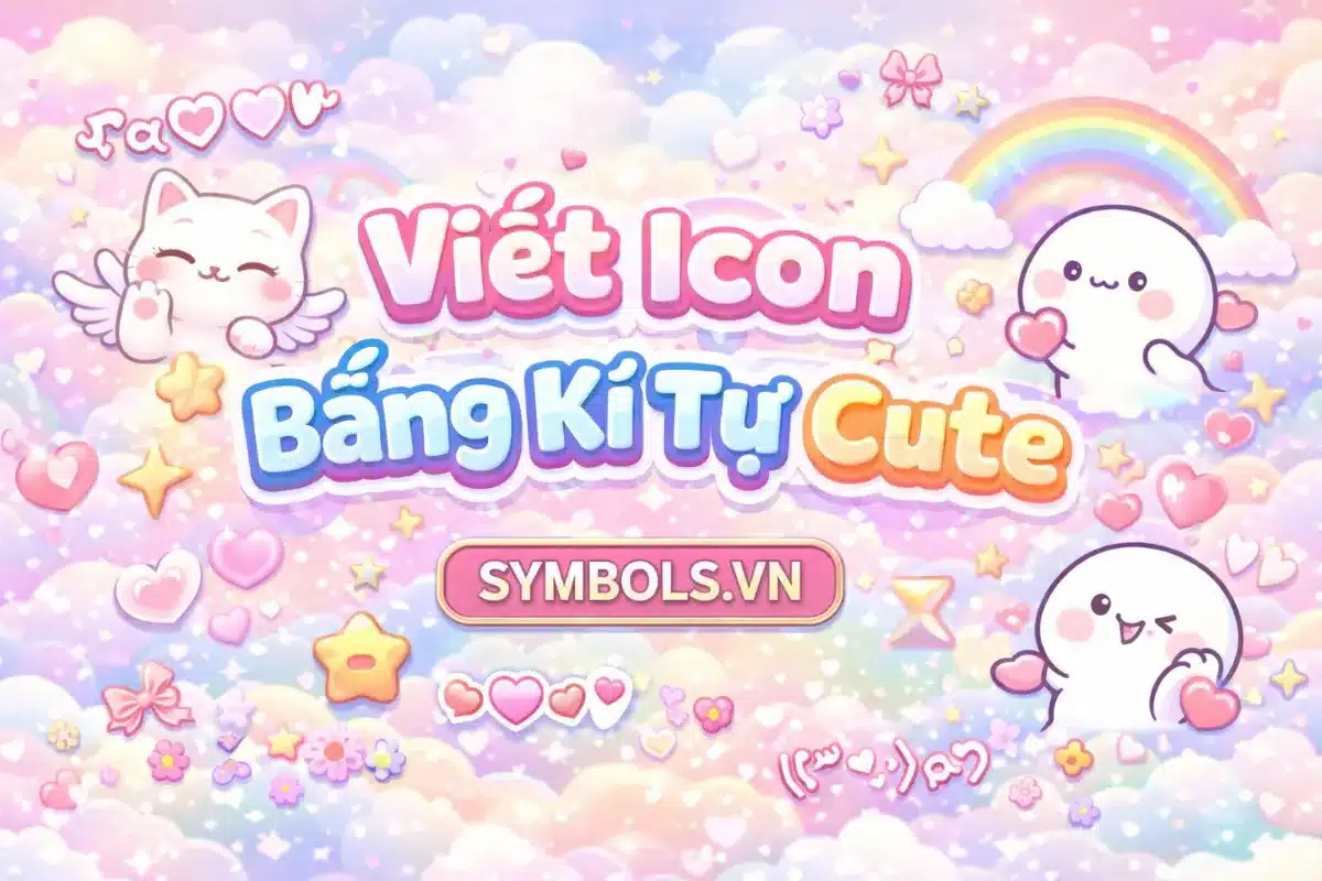 Viết Icon Bằng Kí Tự Cute