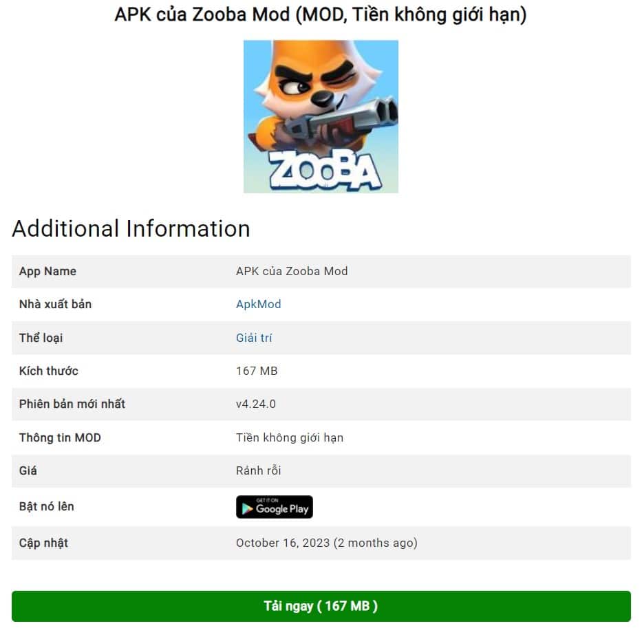 Zooba MOD v4.24.0 APK