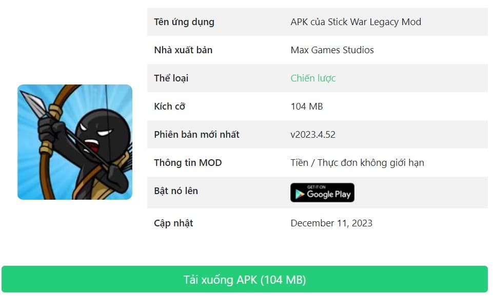 APK Stick War Legacy Mod v2023.4.52