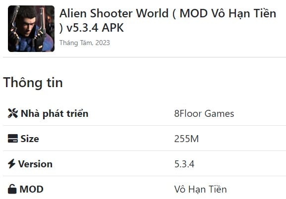 Alien Shooter World MOD v5.3.4 APK