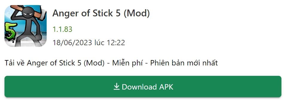 Anger of Stick 5 Mod 1.1.83